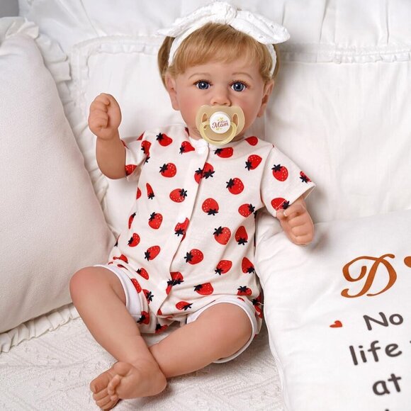 Lifelike Reborn Baby Dolls 20-Inch Soft Cloth Body for Kids 3+ & Collection - Picture 8 of 9
